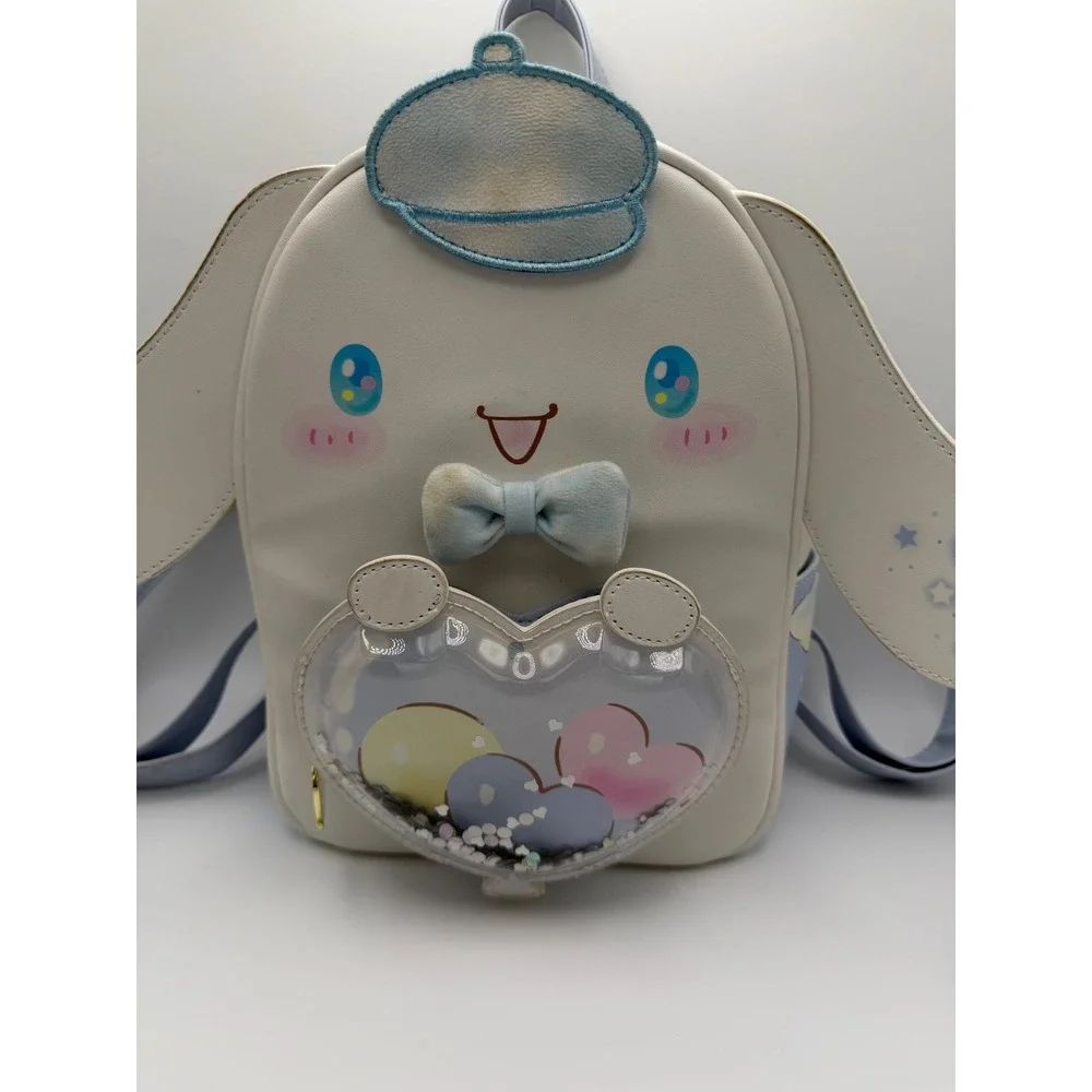 Her Universe Sanrio Cinnamoroll Mini Backpack Blue White Heart Shaker Bag